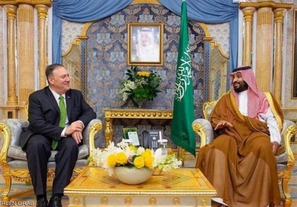 دیدار وزیر خارجه آمریکا با بنسلمان با محوریت حمله به آرامکو