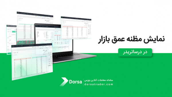 نمایش مظنههای عمق بازار در سامانه معاملاتی درساتریدر