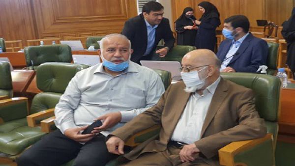 حضور مهدی چمران در صحن شورای شهر تهران